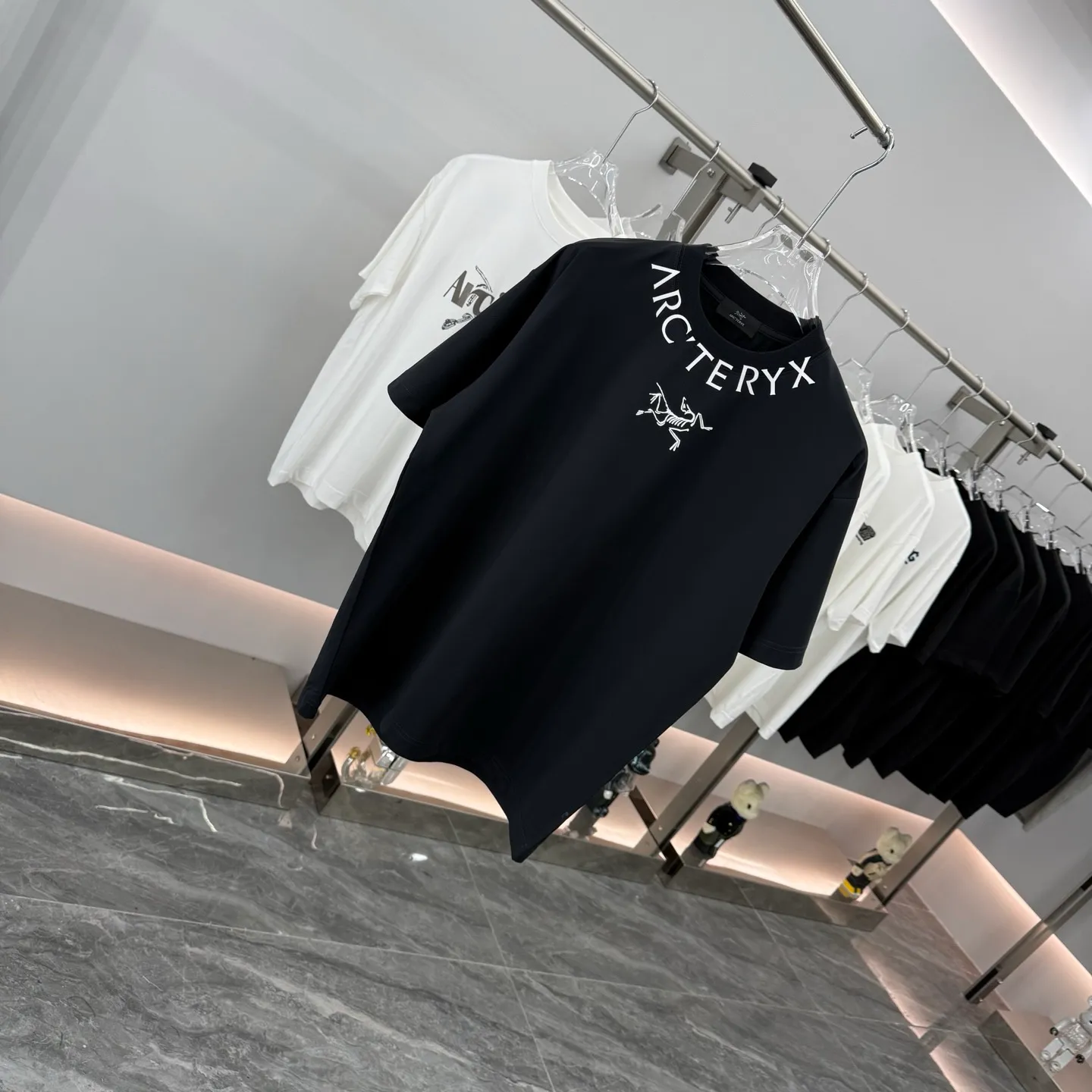 :KK 04 Series ARC' TERYX/ logo T Same Style New Arrival Series T ， ， ， ， ， ， ， :White Black Size：S-XL